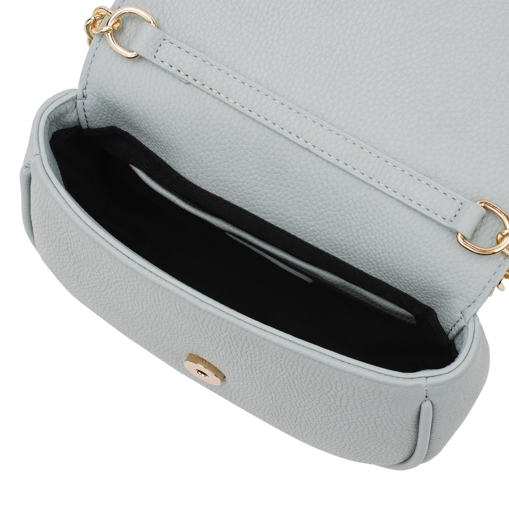 princely-london-betty-satteltasche-jeansblau-kette-pu image 4