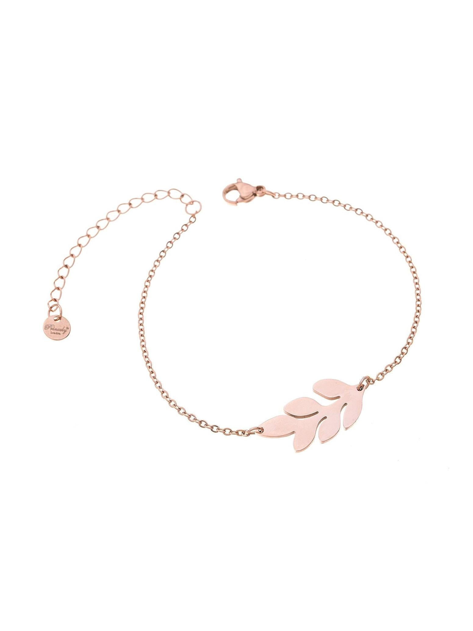 princely-london-leaf-armband-ros-gold-edelstahl-verstellbar image 3