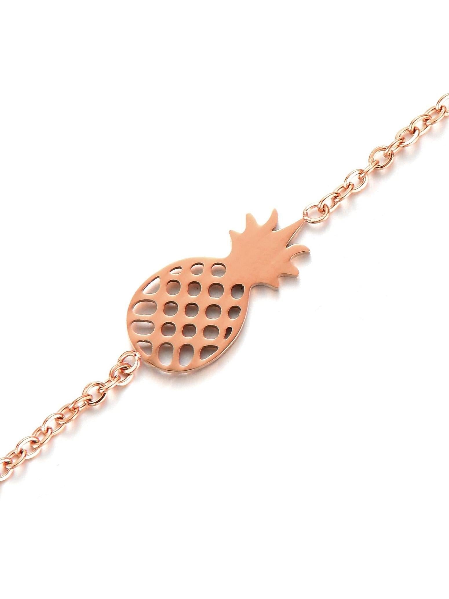 princely-london-pineapple-armband-ros-gold-edelstahl-ananas image 2
