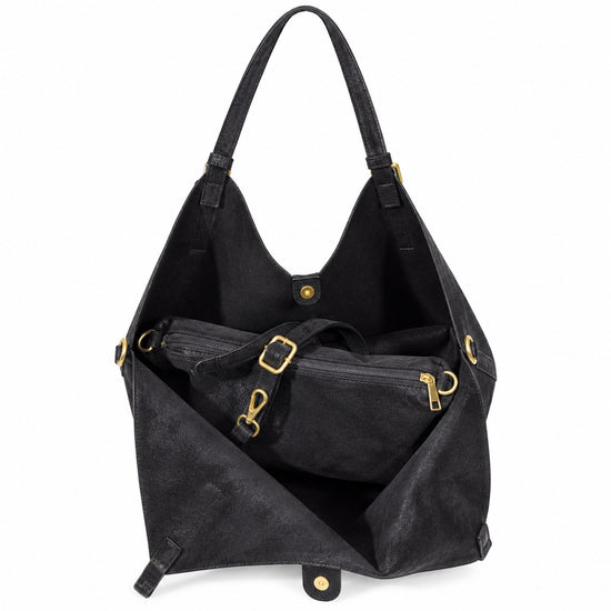 princely-london-marina-hobo-bag-schwarz-nubuk-innentasche image 6