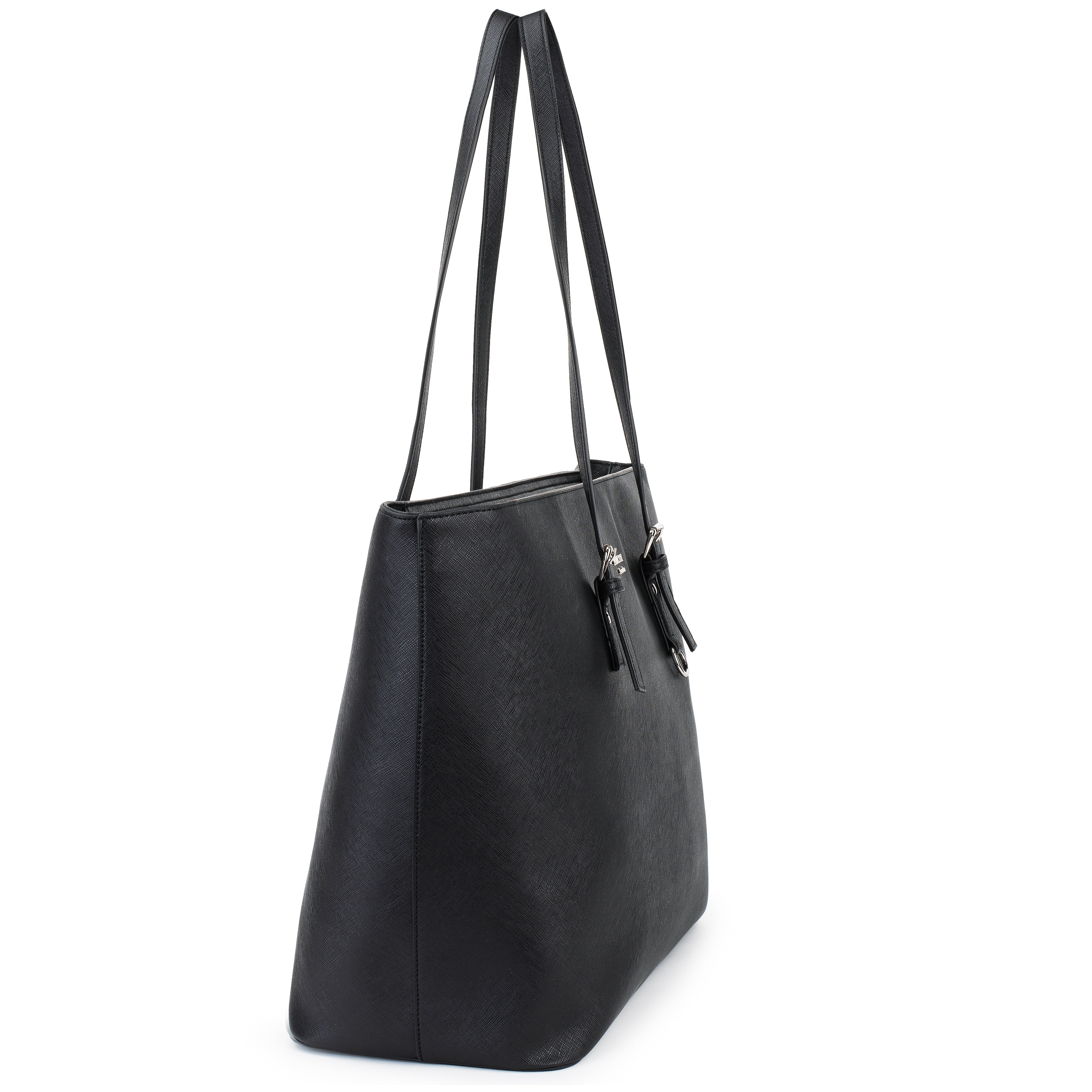 princely-london-beverly-shopper-xxl-schwarz-laptop-kunstleder image 3