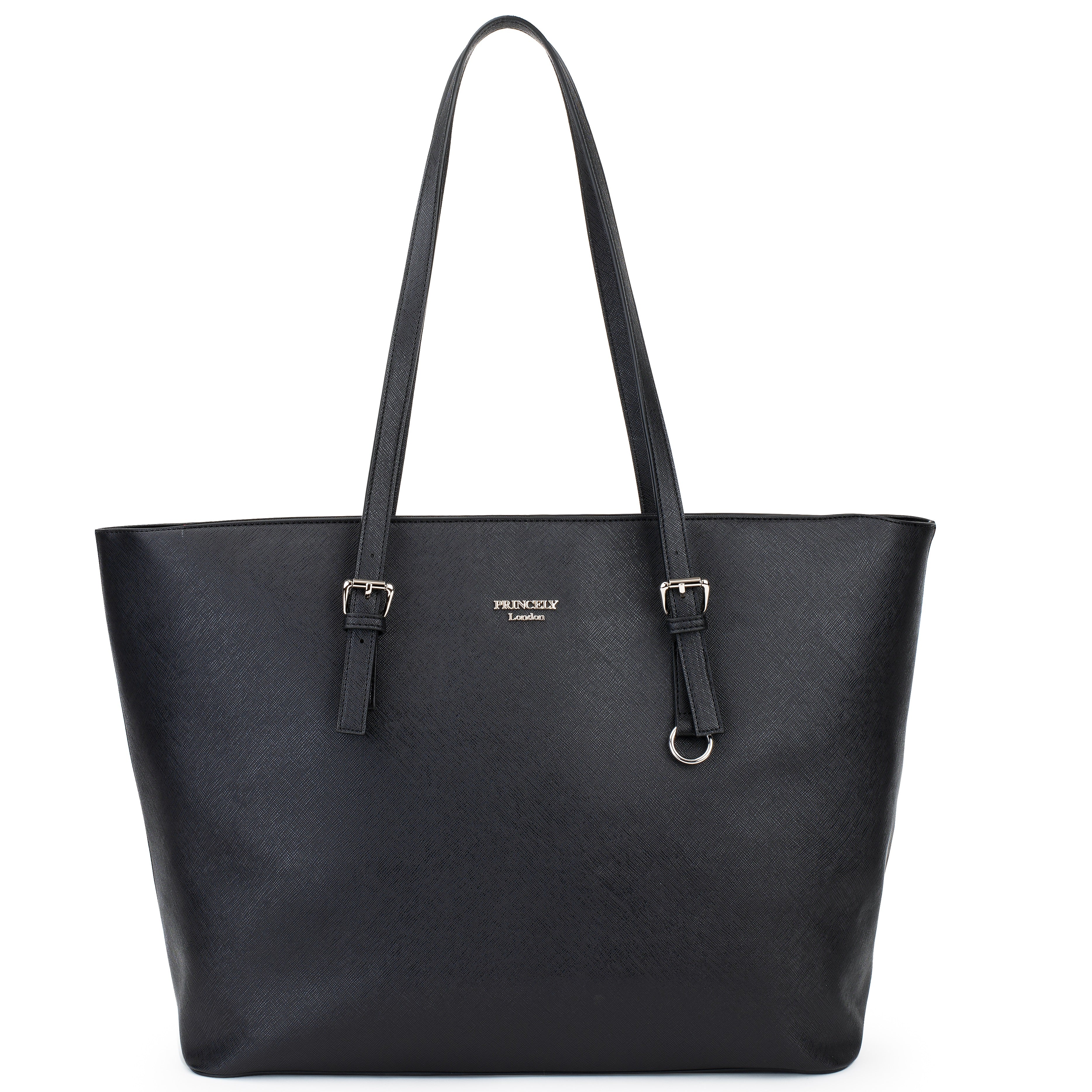 princely-london-beverly-shopper-xxl-schwarz-laptop-kunstleder image 1