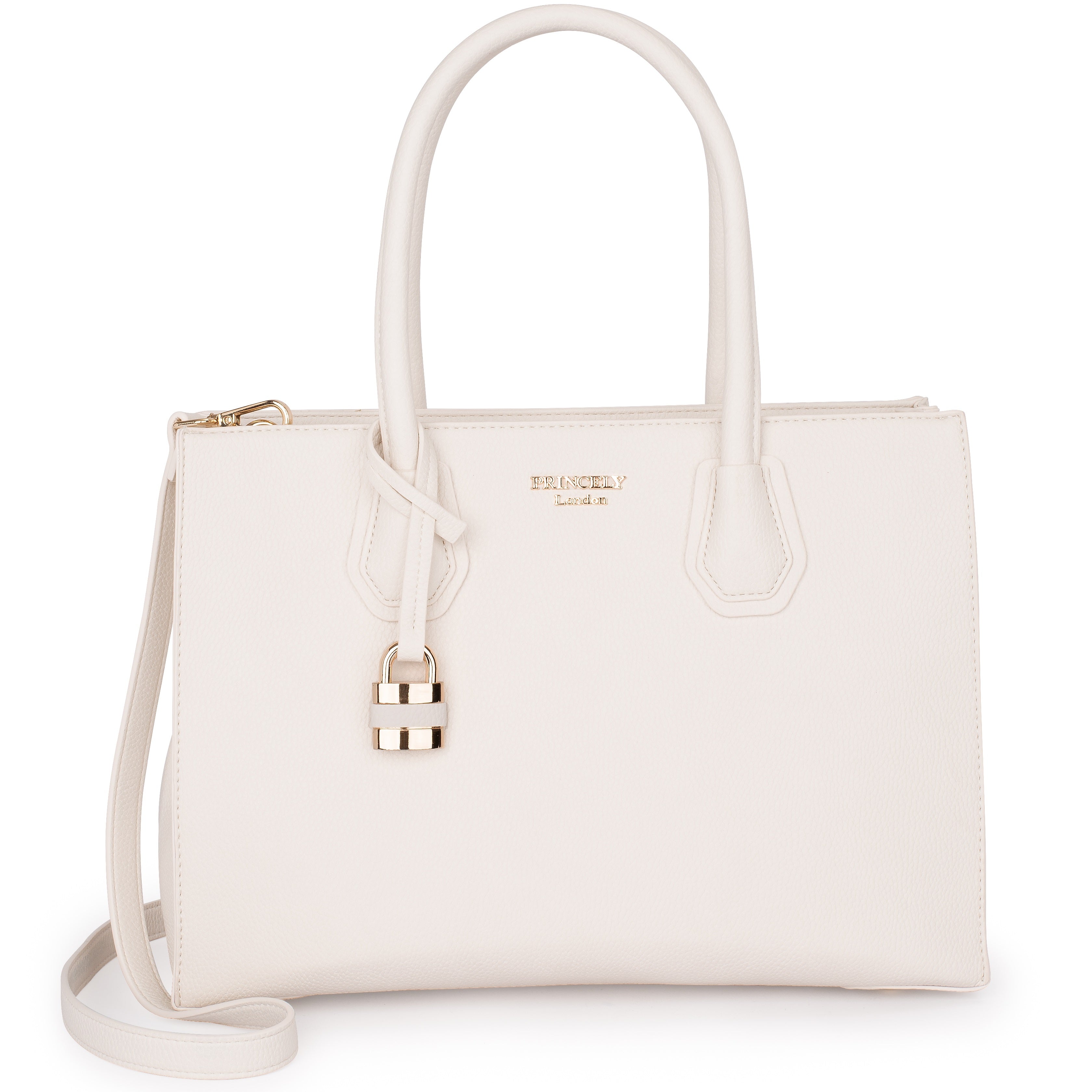 princely-london-julia-handtasche-offwhite-mit-rei-verschluss image 1