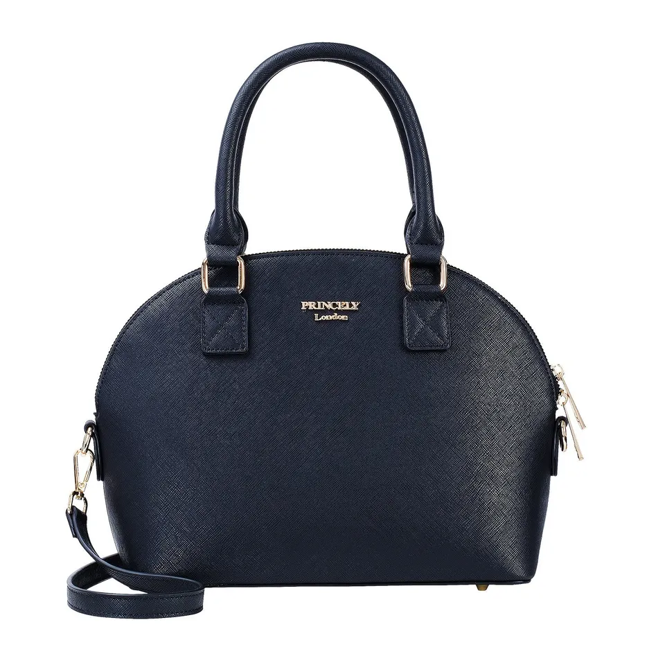 princely-london-roxy-handtasche-schwarz-mittel-27cm-vegan image 1