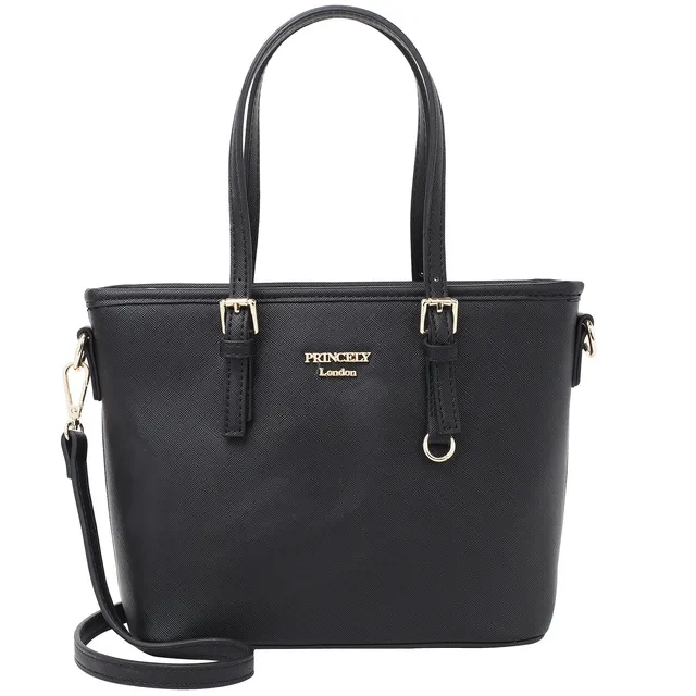 princely-london-beverly-small-shopper-schwarz-vegan image 1