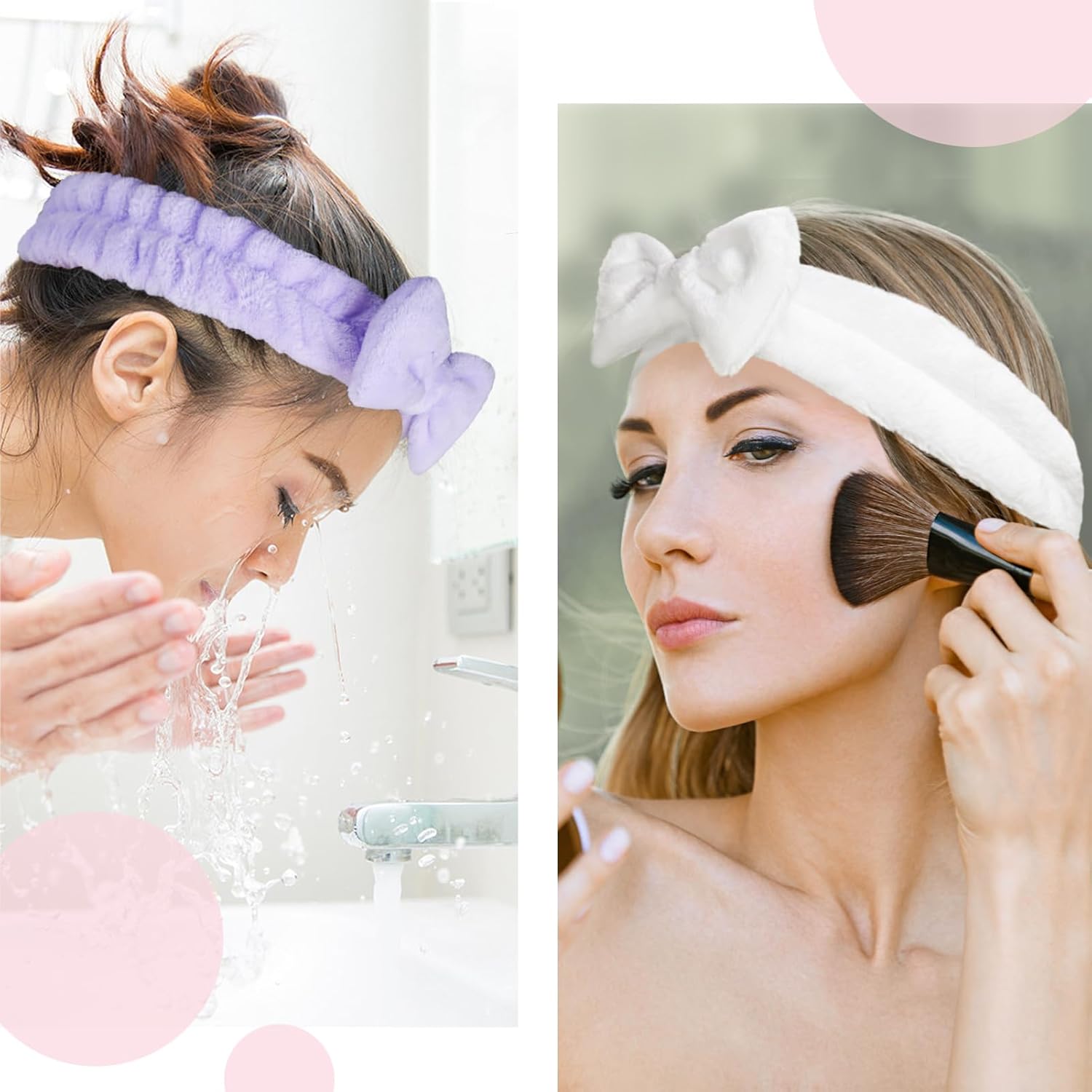 fmeida-headband-spa-stirnband-schwarz-set-mit-schleife image 8