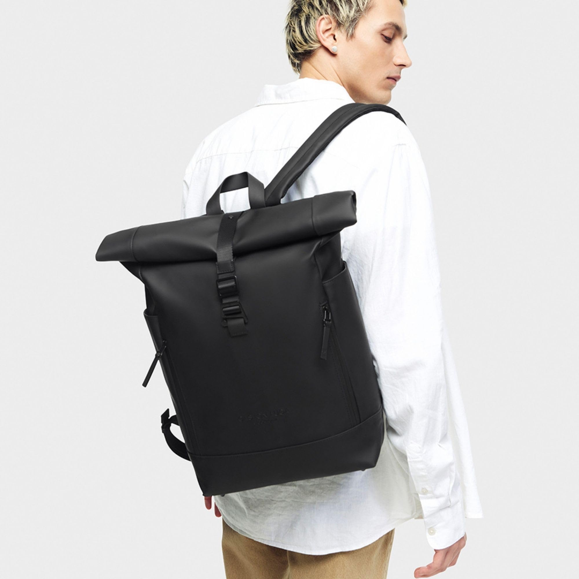gaston-luga-rullen-13-zoll-rucksack-rolltop-wasserdicht-schwarz image 4