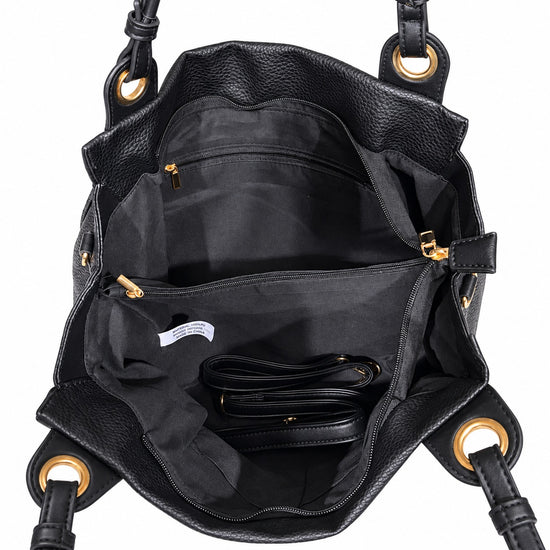 princely-london-lilly-bucket-bag-schwarz-weich-vegan image 5