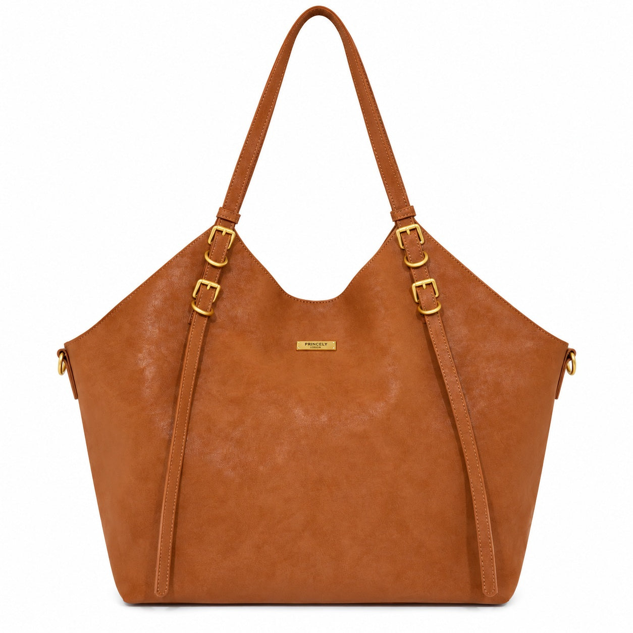 princely-london-marina-hobo-cognac-schultertasche-innentasche image 1
