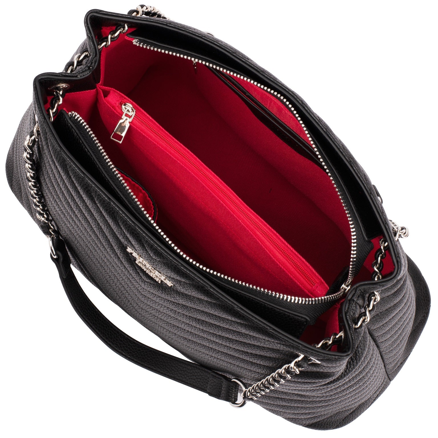 princely-london-nina-handtasche-schwarz-mit-mittelfach image 4