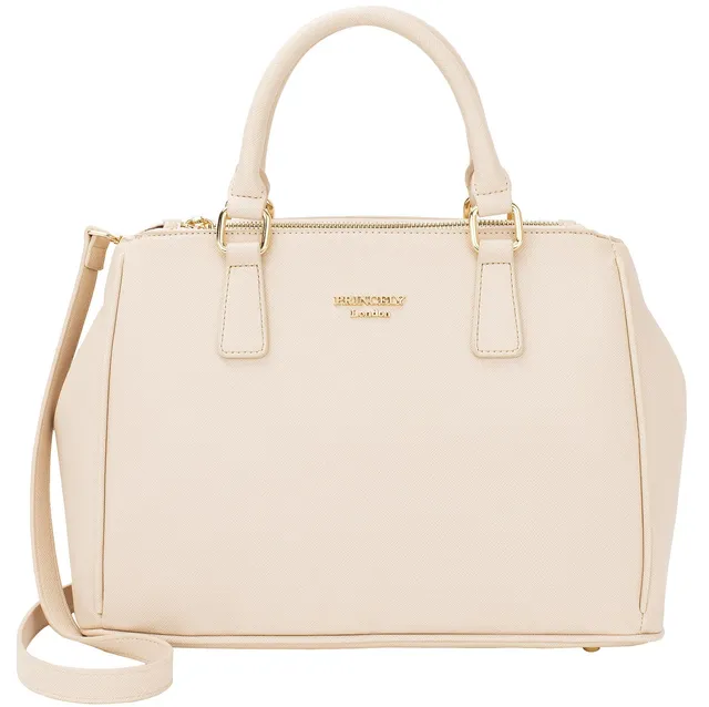 princely-london-viktoria-handtasche-nude-kunstleder-mit-f-chern image 1