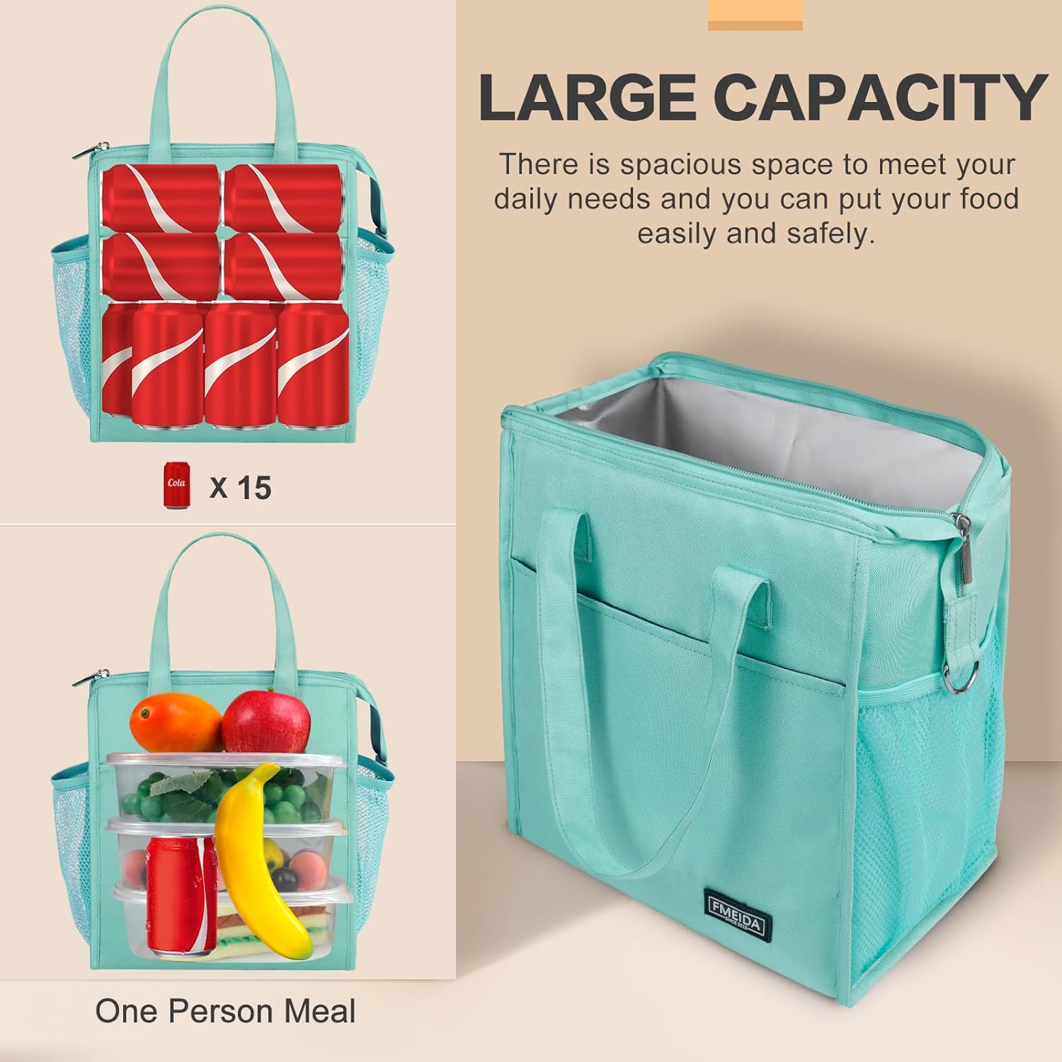 fmeida-lunch-bag-k-hltasche-mint-blue-12l-isoliert-auslaufsicher image 4