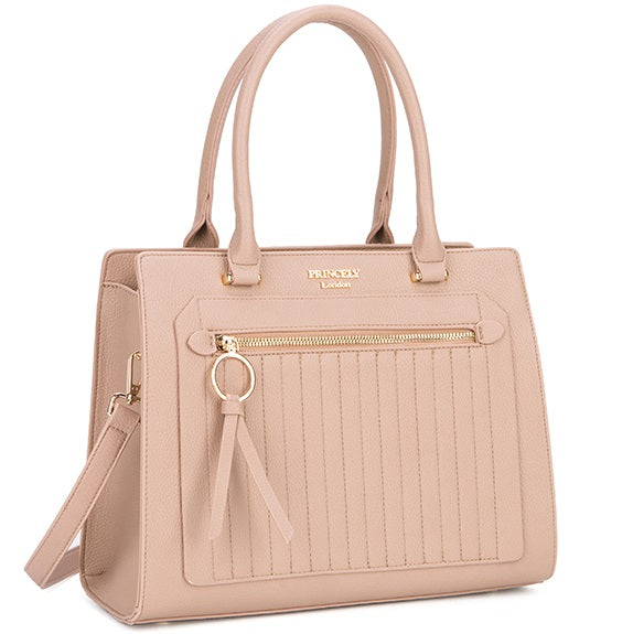 princely-london-antonia-handtasche-cappuccino-strukturiert image 2