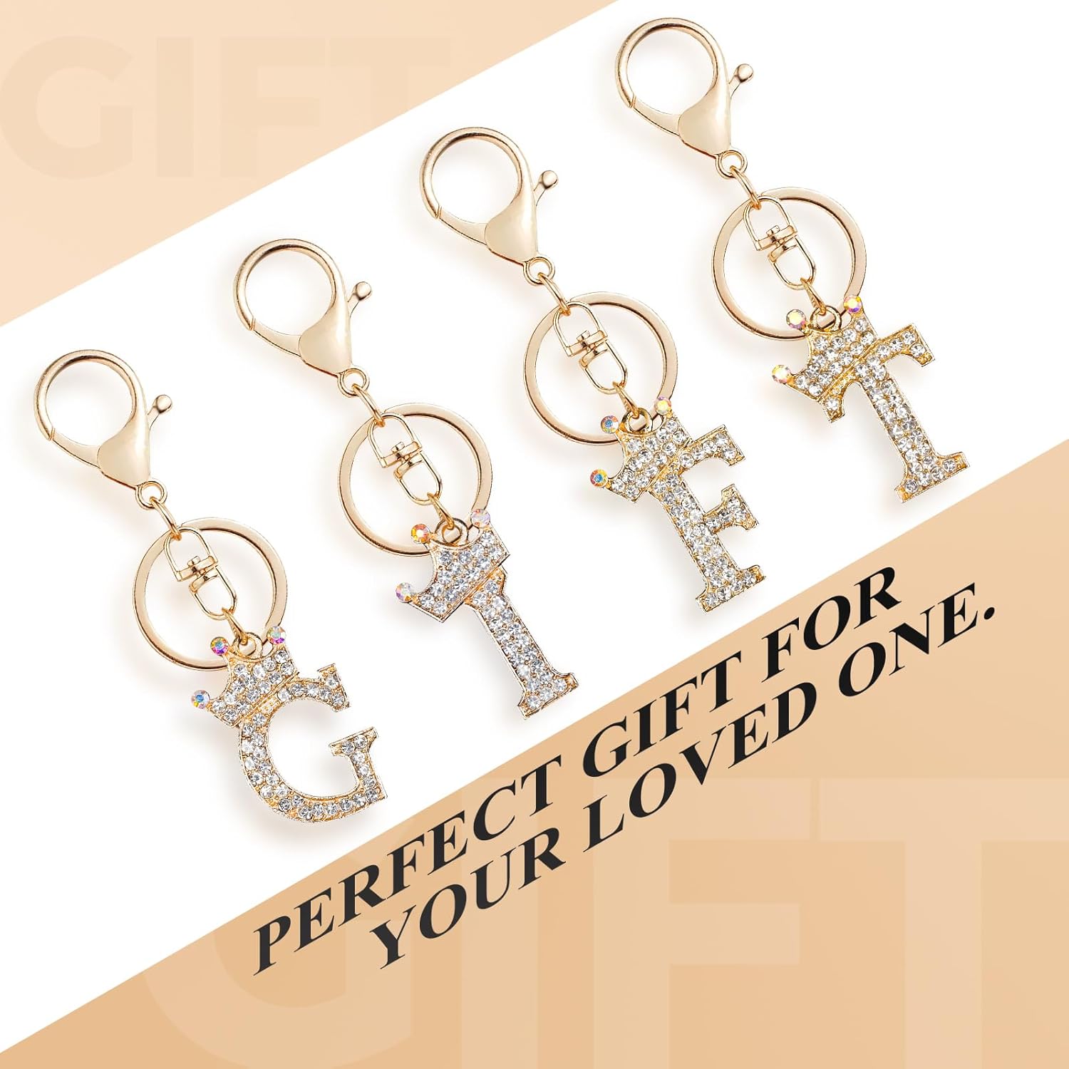 fmeida-keychain-buchstabe-a-schl-sselanh-nger-gold-krone-strass image 8