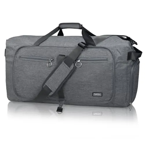 fmeida-duffle-bag-reisetasche-65l-schwarz-schuhfach-faltbar image 1