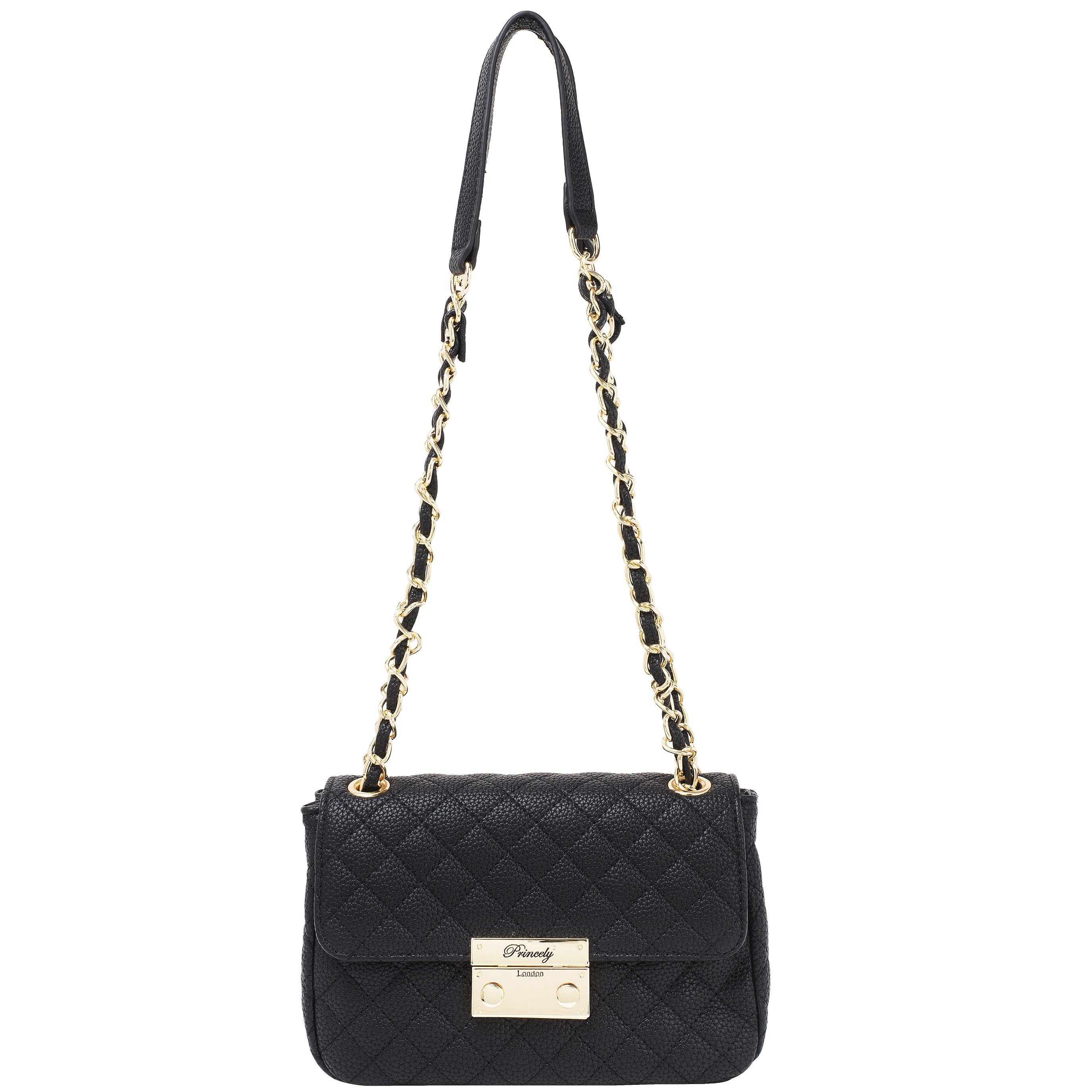 princely-london-jacky-schultertasche-schwarz-kleine-abendtasche image 1