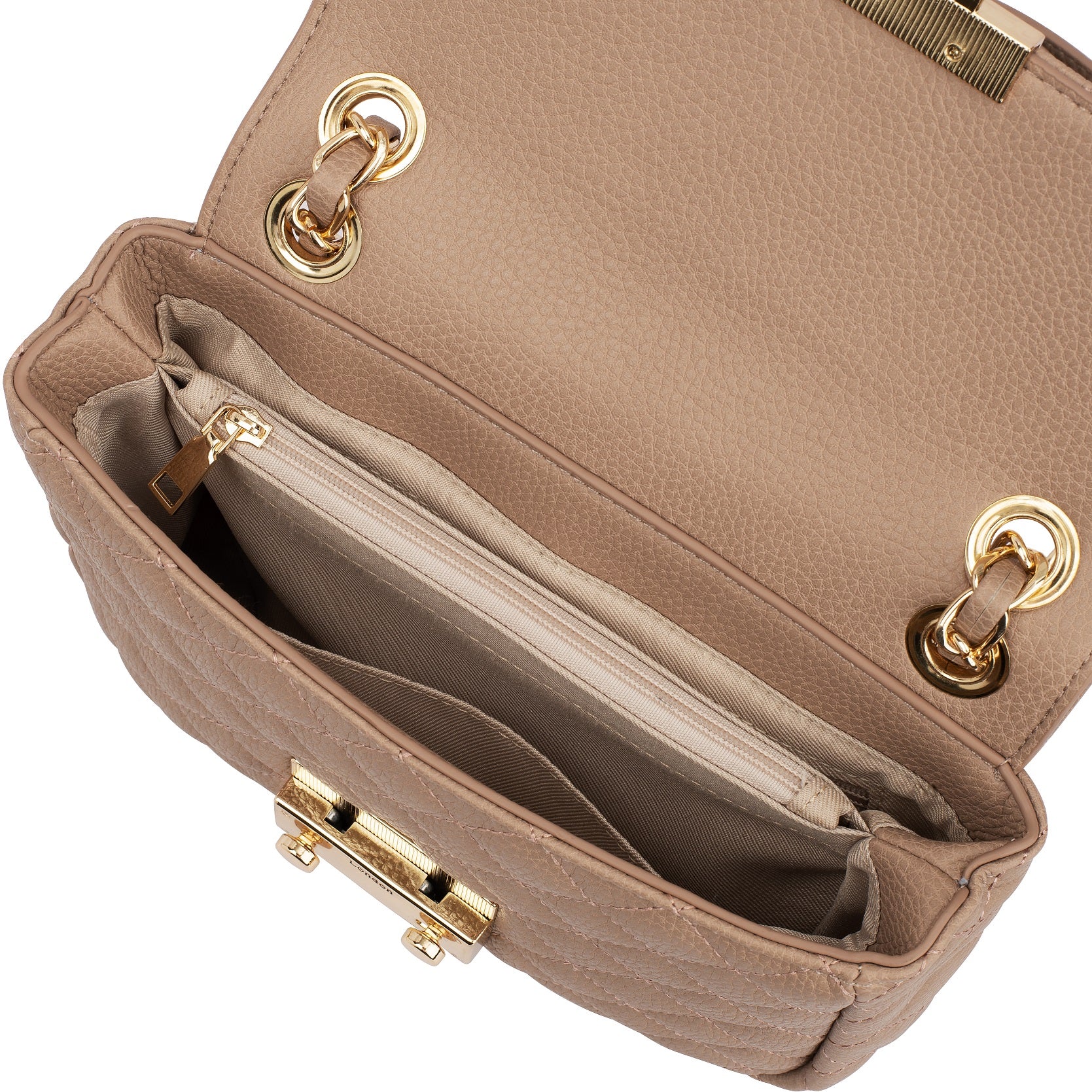 princely-london-jacky-schultertasche-cappuccino-vegan-22cm image 4