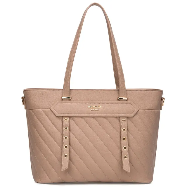 princely-london-naomi-shopper-cappuccino-handtasche-laptopfach image 1