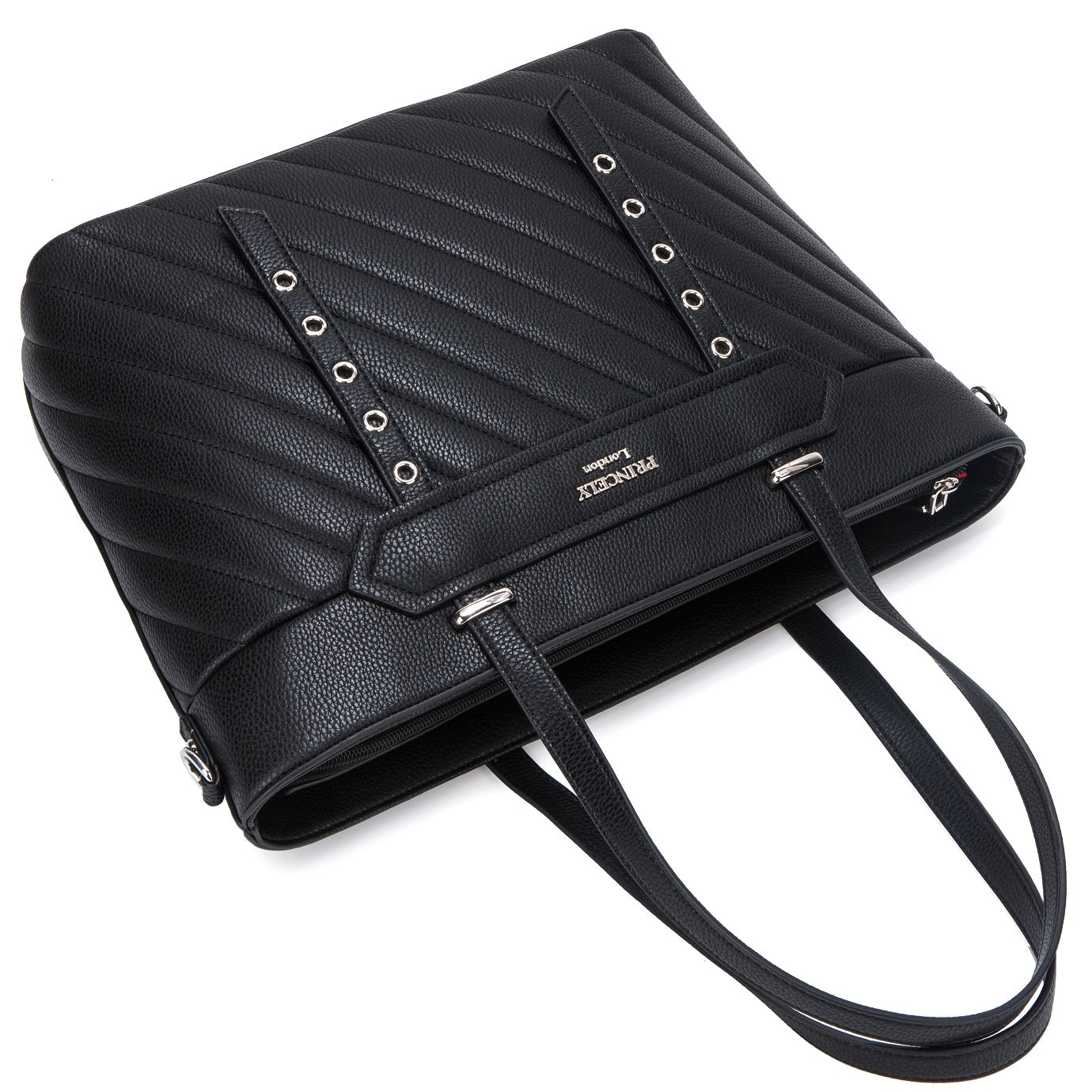 princely-london-naomi-shopper-schwarz-laptop-kunstleder image 5