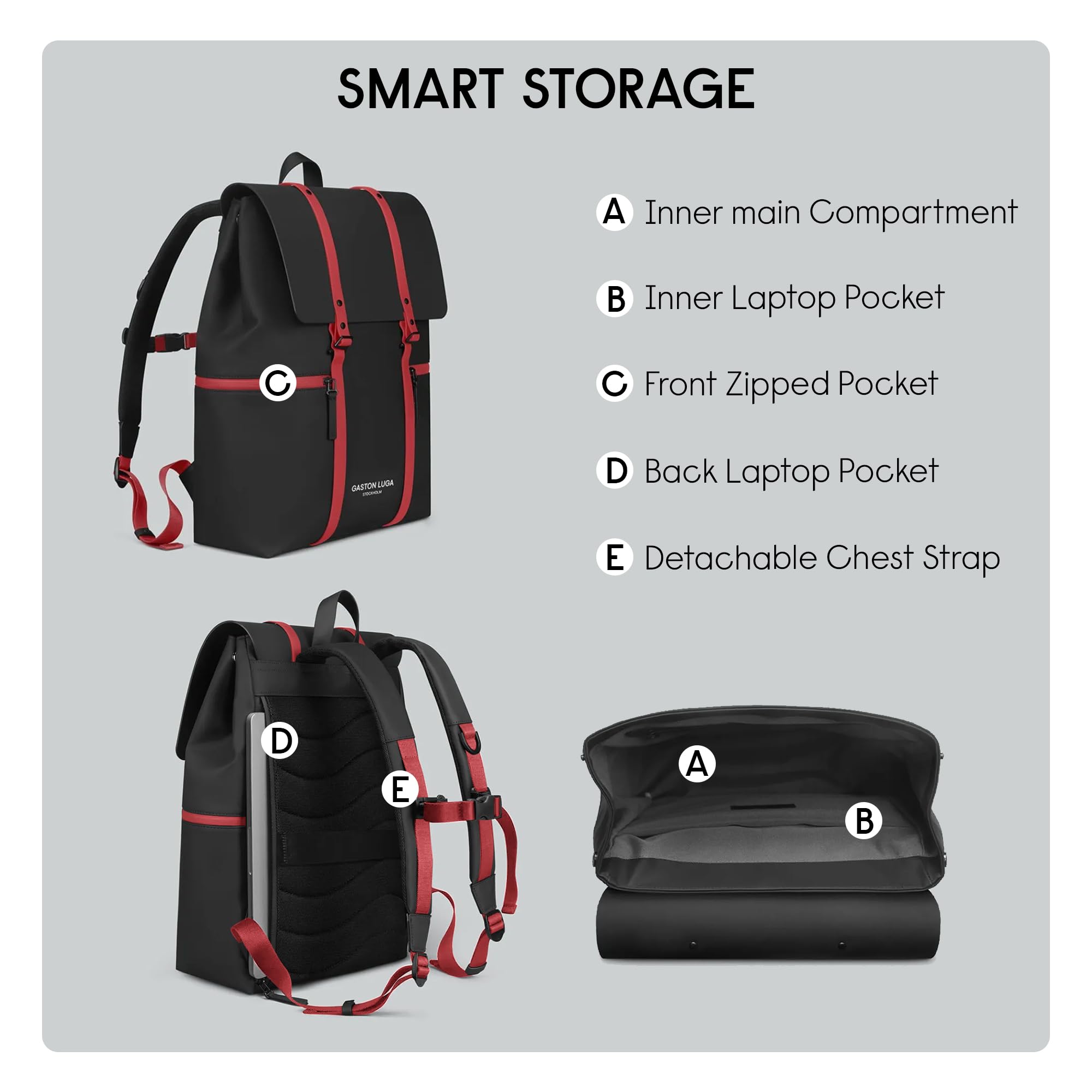 gaston-luga-spl-sh-2-0-rucksack-chicago-schwarz-rot-16-zoll image 3