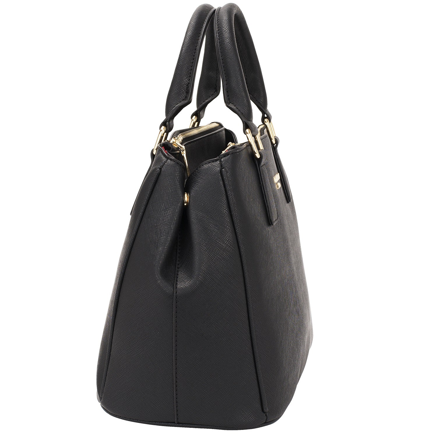 princely-london-viktoria-handtasche-schwarz-mit-f-chern image 3