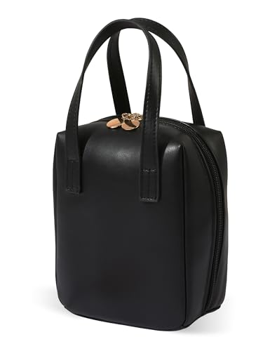 fmeida-makeup-bag-kosmetiktasche-apricot-kunstleder-griff image 1