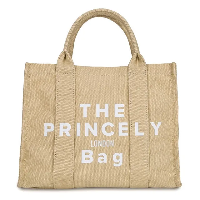 princely-london-bag-tragetasche-s-sand-baumwolle-uni image 1