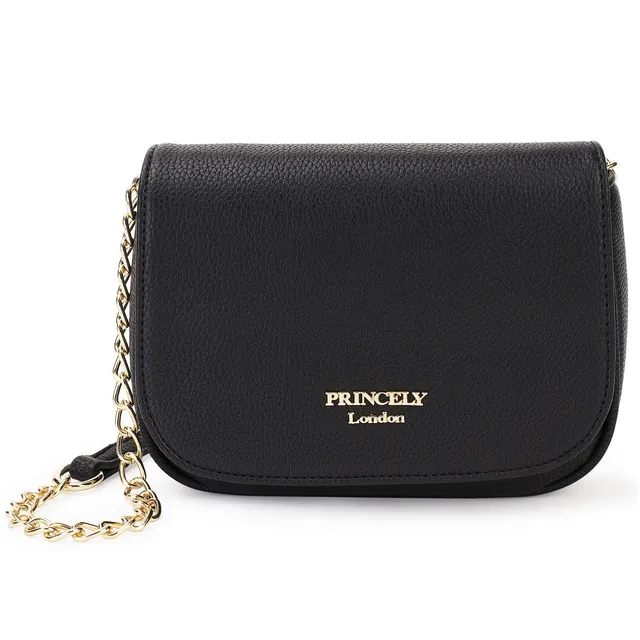 princely-london-betty-satteltasche-schwarz-vegane-handtasche image 1