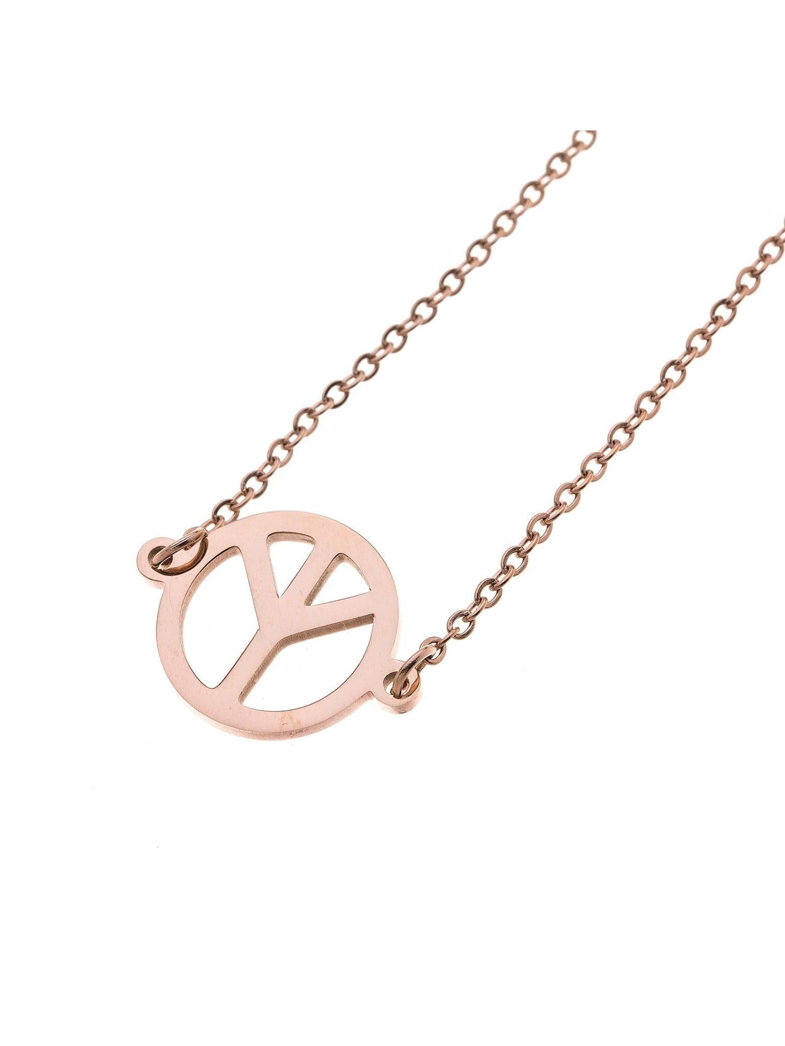 princely-london-peace-armband-ros-gold-edelstahl-verstellbar image 2