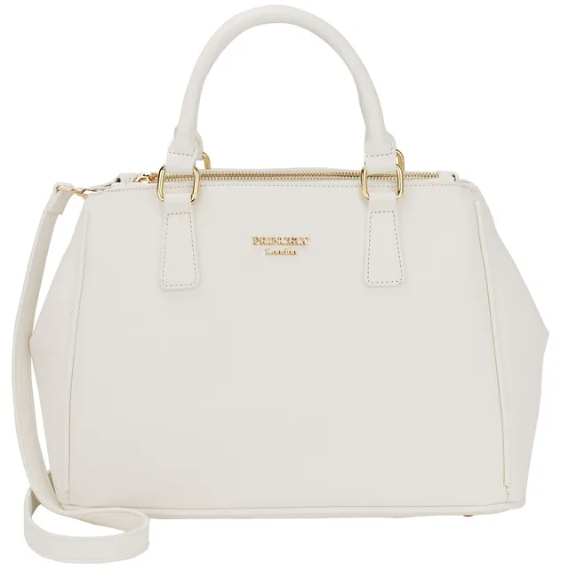 princely-london-viktoria-handtasche-schneewei-kunstleder image 1