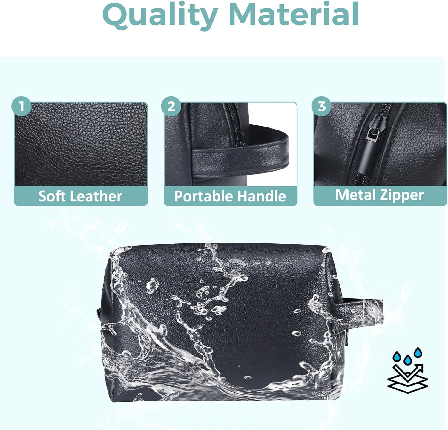 fmeida-makeup-bag-kosmetiktasche-schwarz-leder-gro image 5