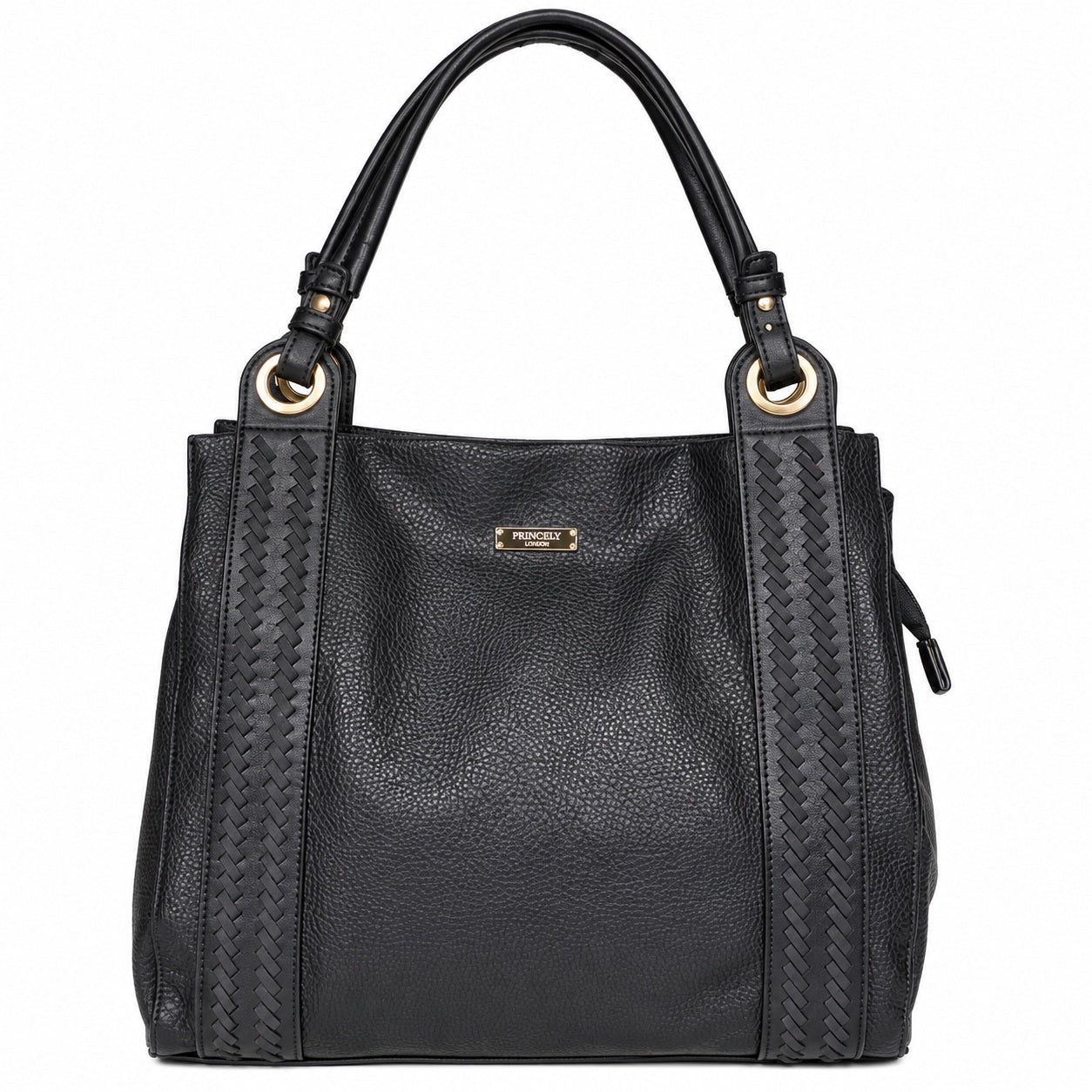 princely-london-lilly-bucket-bag-schwarz-weich-vegan image 1