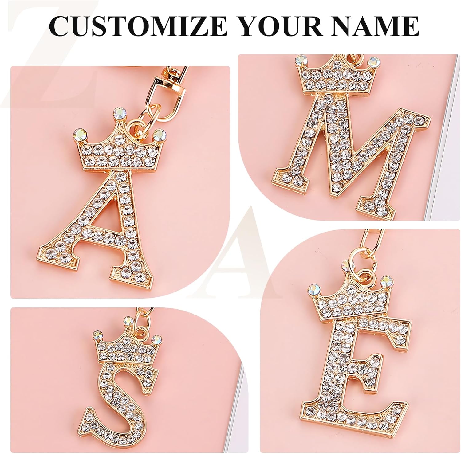 fmeida-keychain-buchstabe-a-schl-sselanh-nger-gold-krone-strass image 4