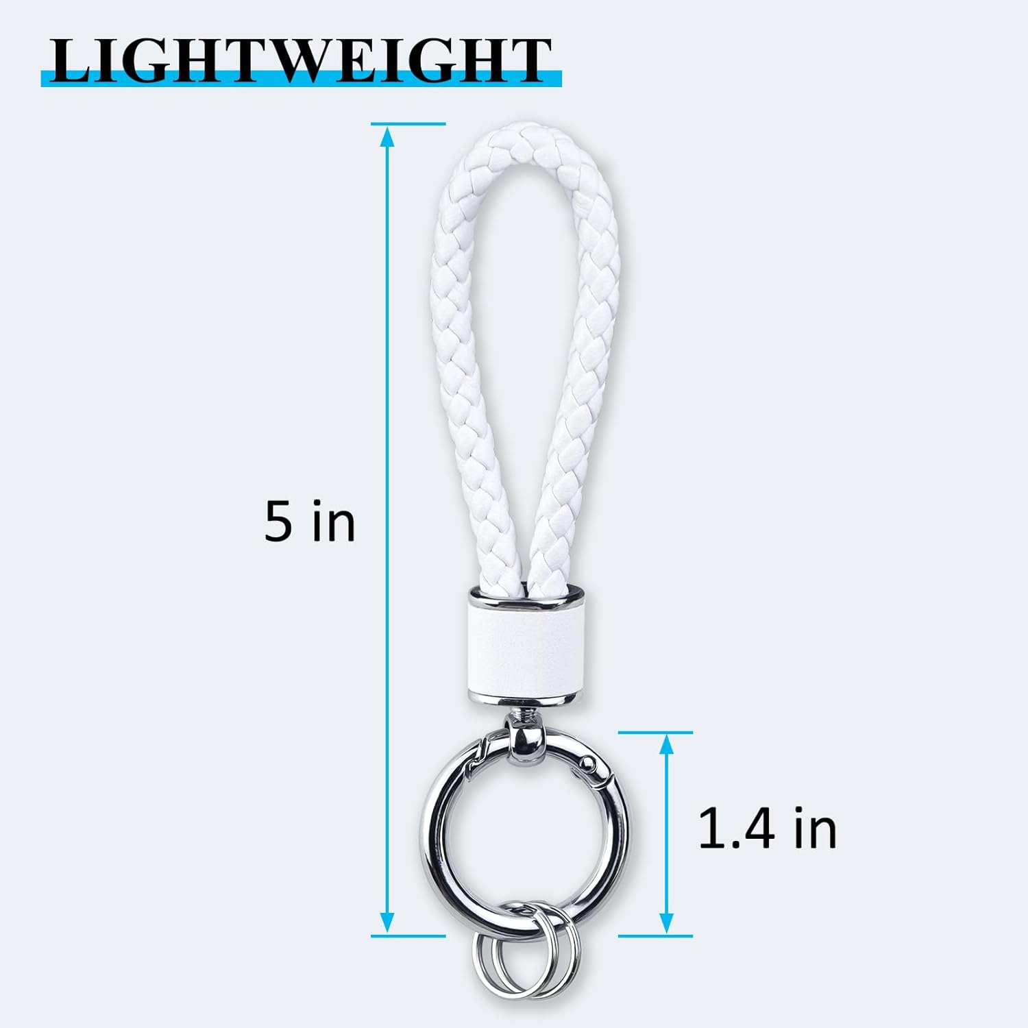 fmeida-keychain-schl-sselanh-nger-schwarz-geflochten-leder image 2