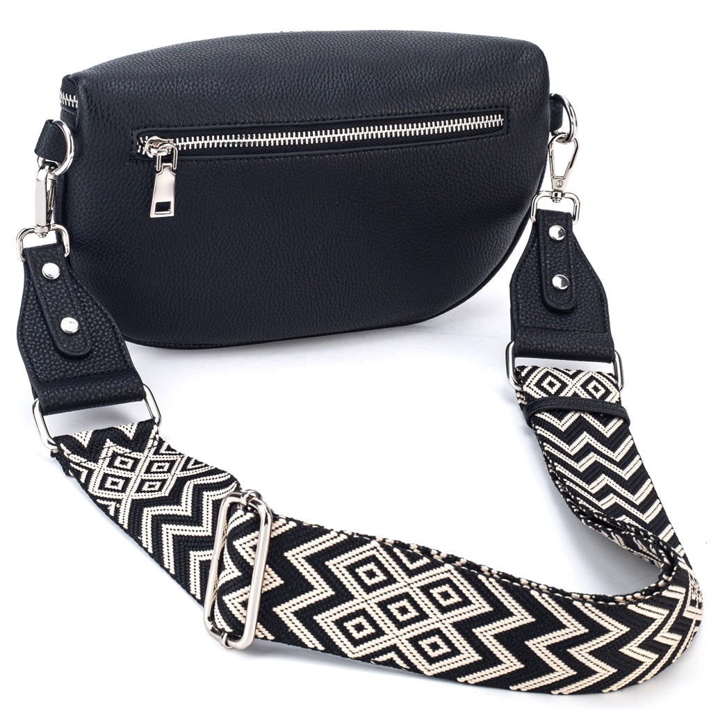 princely-london-diana-crossbody-tasche-schwarz-2-in-1-vegan image 3