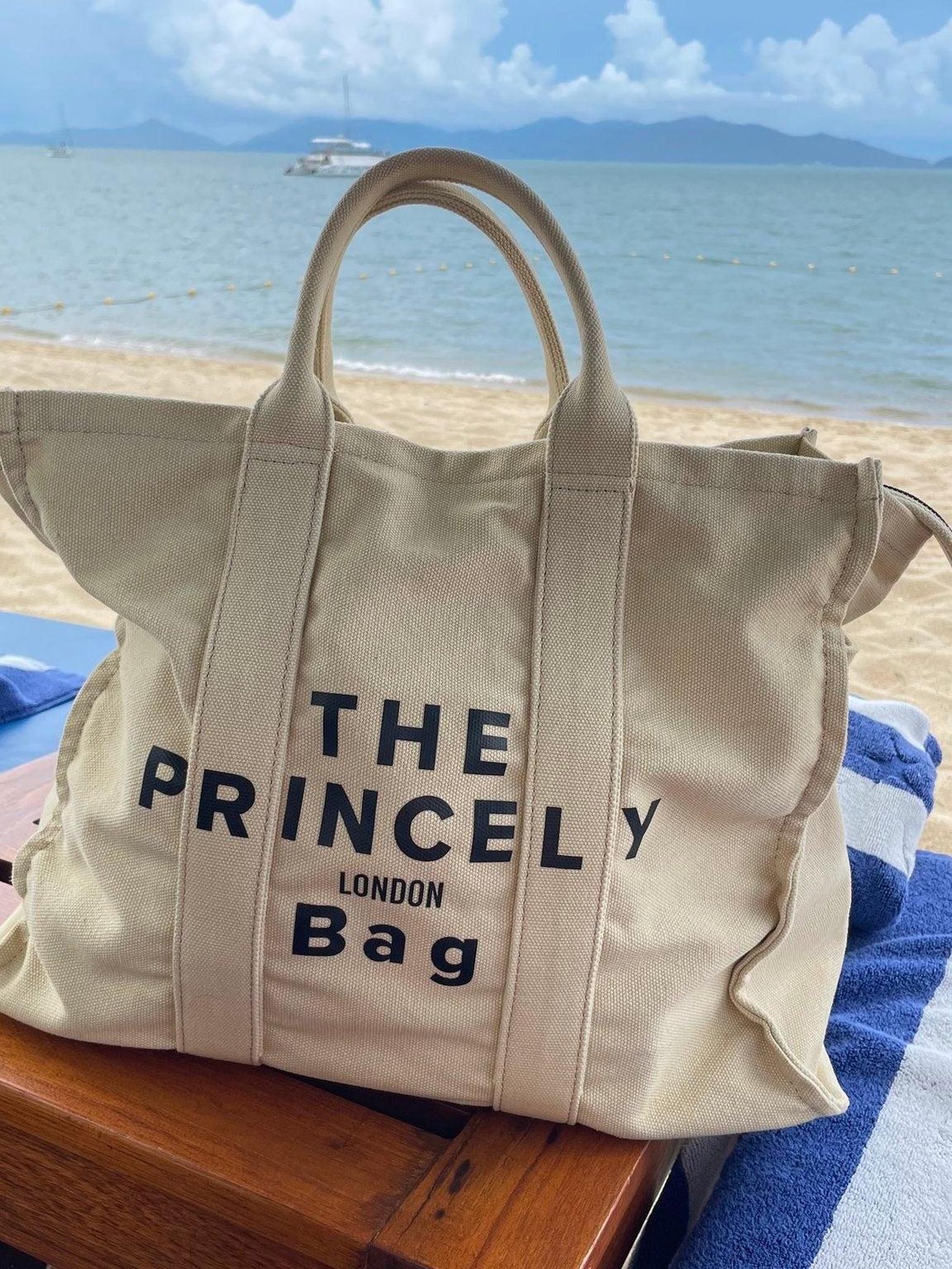 princely-london-bag-tragetasche-l-sand-baumwolle-strand image 5