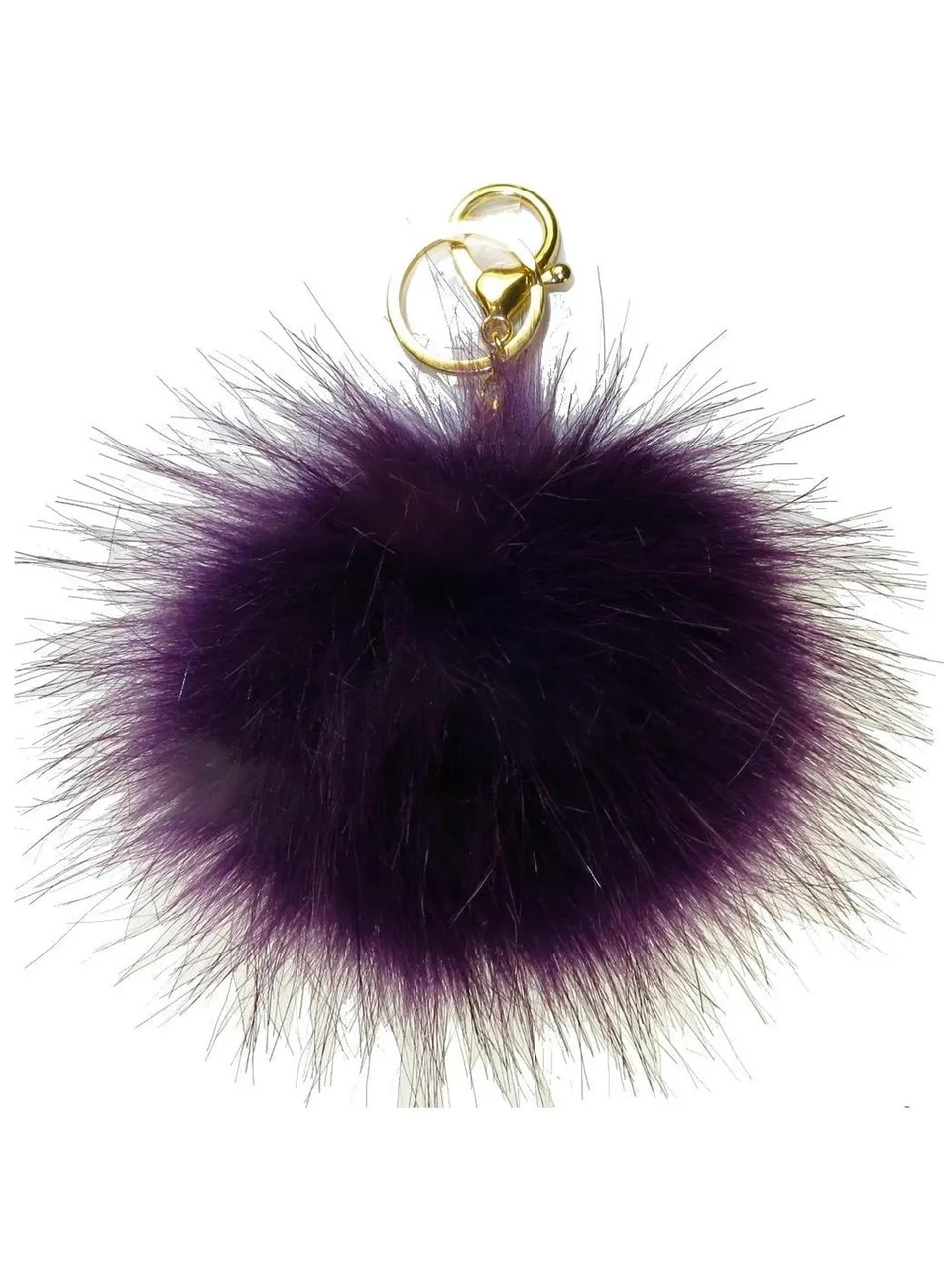 princely-london-foxy-xxl-kunstpelz-kugel-aubergine image 1