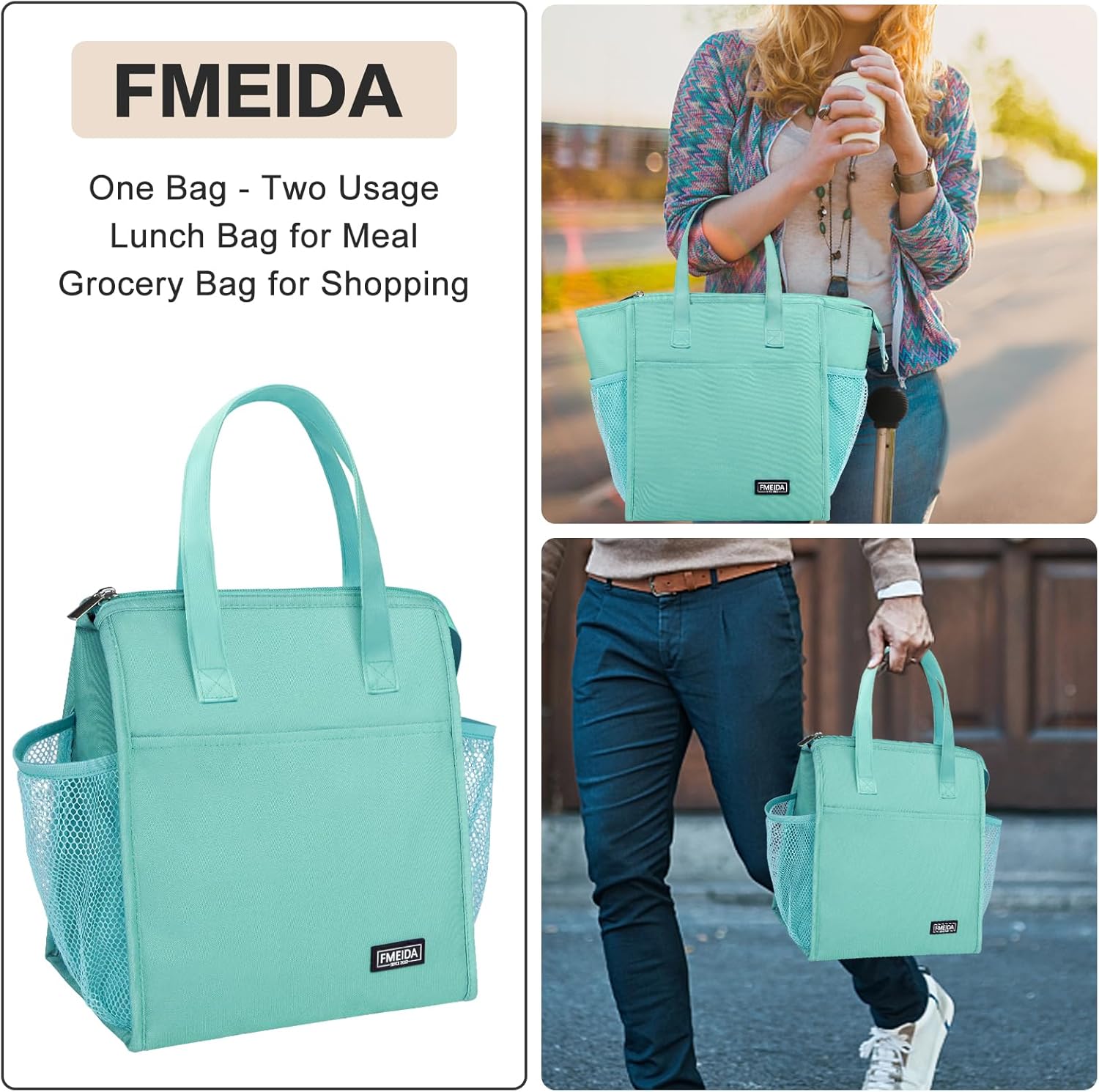 fmeida-lunch-bag-k-hltasche-mint-blue-12l-isoliert-auslaufsicher image 7