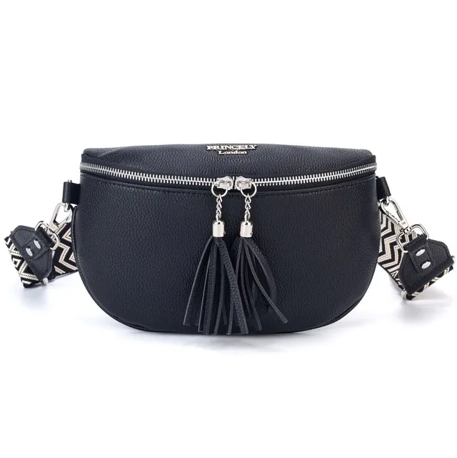 princely-london-diana-crossbody-tasche-schwarz-2-in-1-vegan image 1
