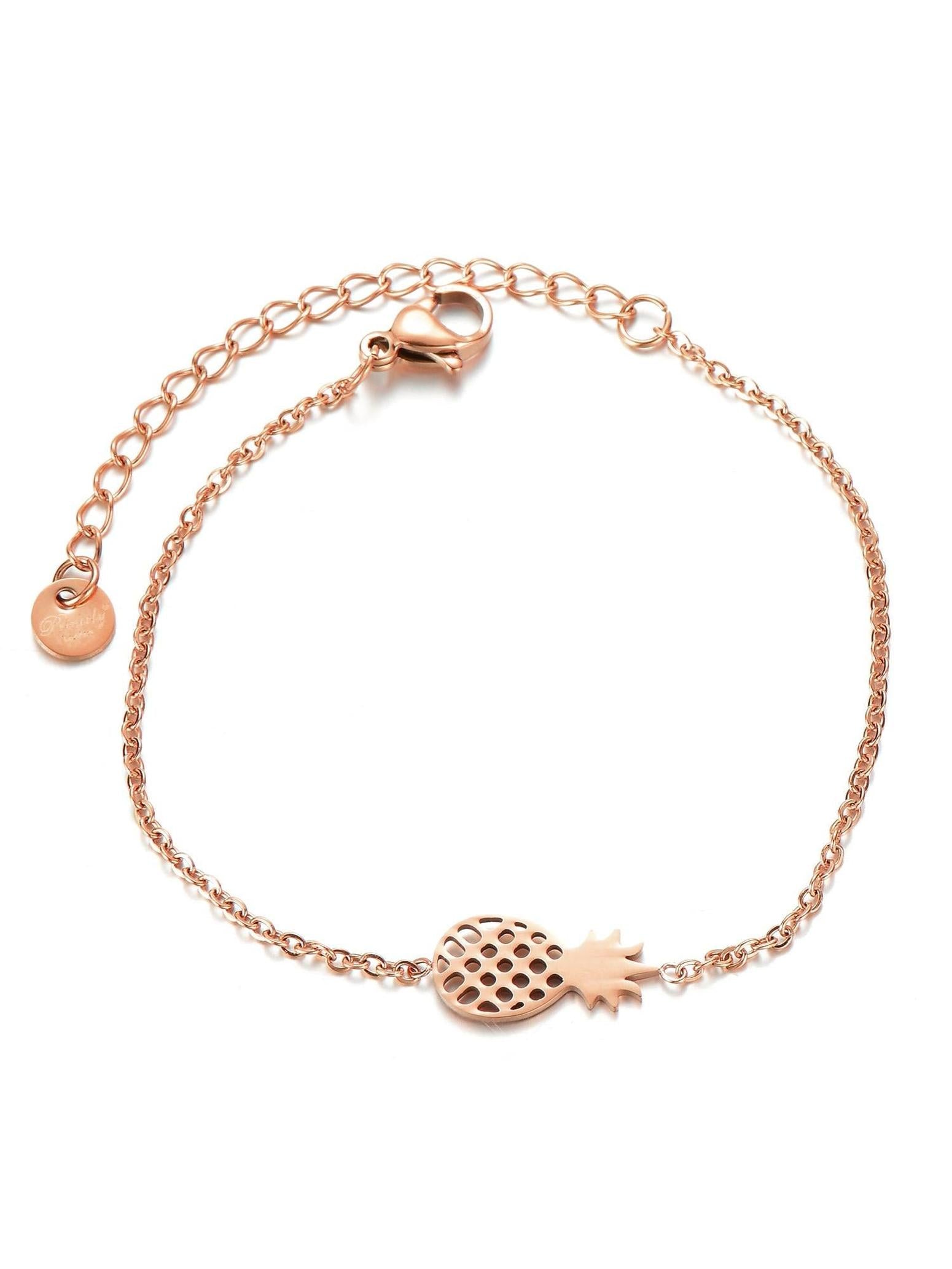 princely-london-pineapple-armband-ros-gold-edelstahl-ananas image 1