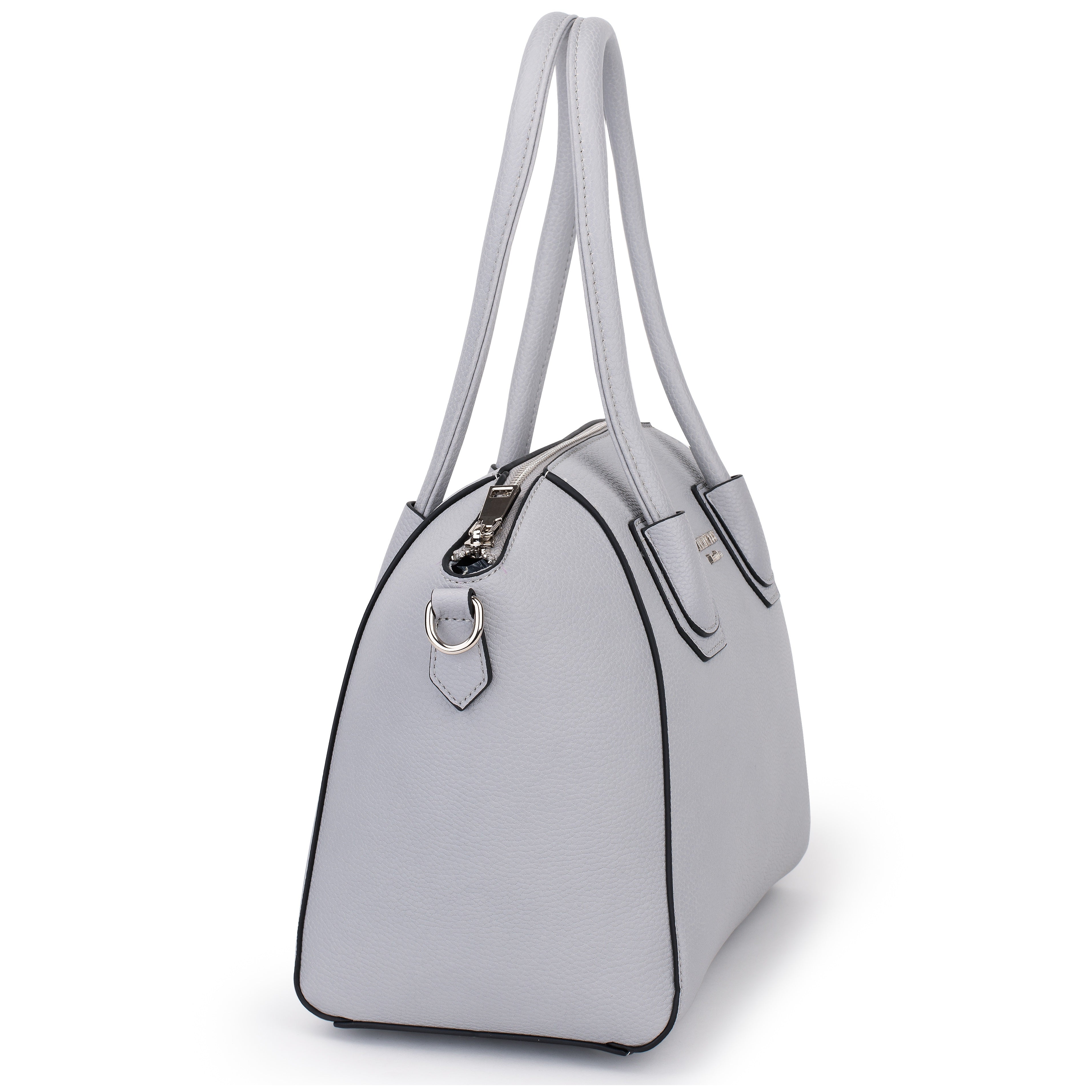 princely-london-stella-handtasche-hellgrau-weiches-kunstleder image 3