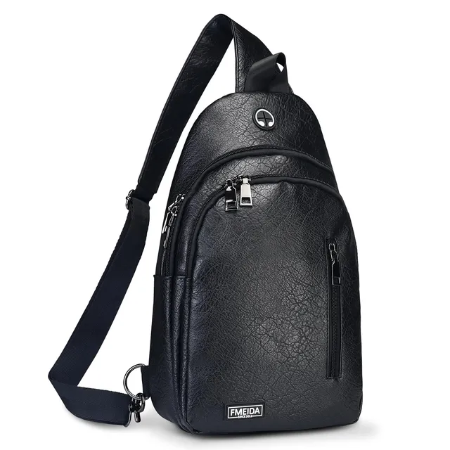 fmeida-sling-bag-umh-ngetasche-schwarz-kunstleder-crossbody image 1