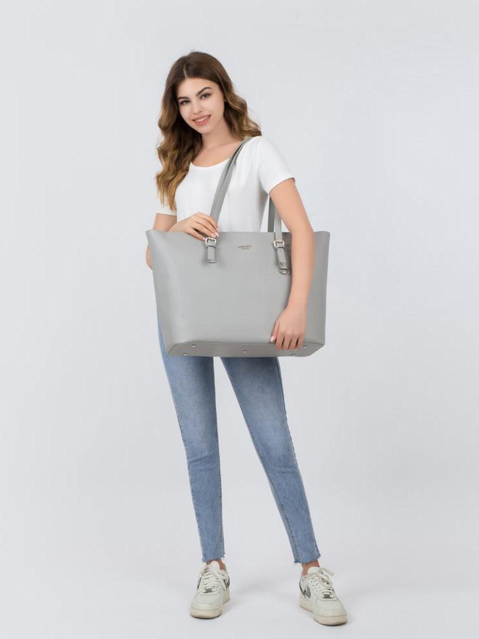 princely-london-beverly-shopper-xxl-kreidegrau-laptop image 5