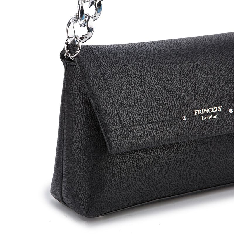 princely-london-peggy-schultertasche-schwarz-clutch image 4