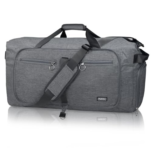 fmeida-duffle-bag-reisetasche-65l-schwarz-schuhfach-faltbar image 1