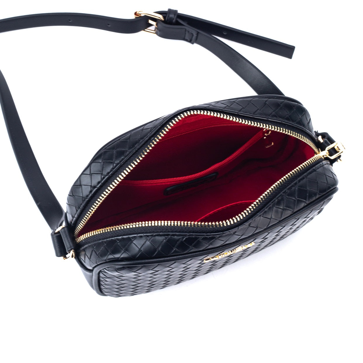 princely-london-maya-schultertasche-schwarz-flechtoptik image 5