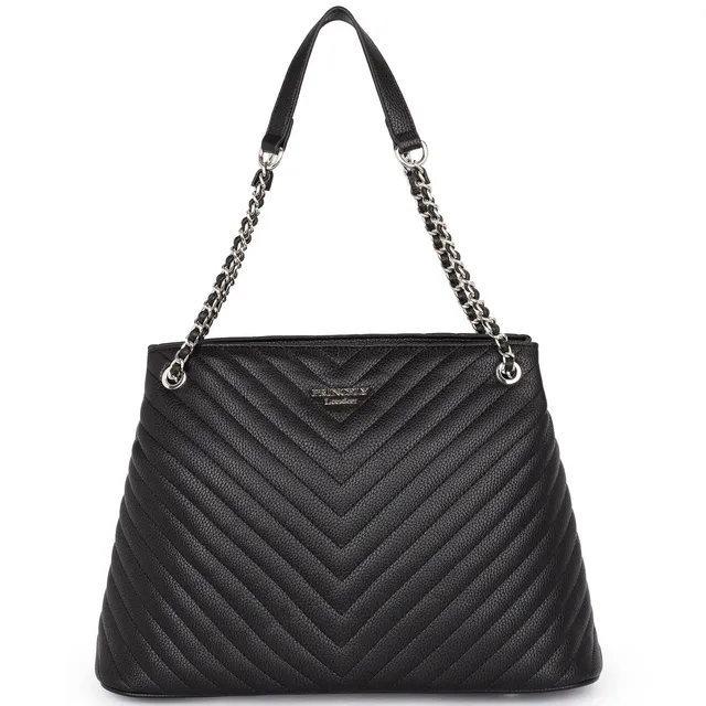 princely-london-nina-handtasche-schwarz-mit-mittelfach image 1