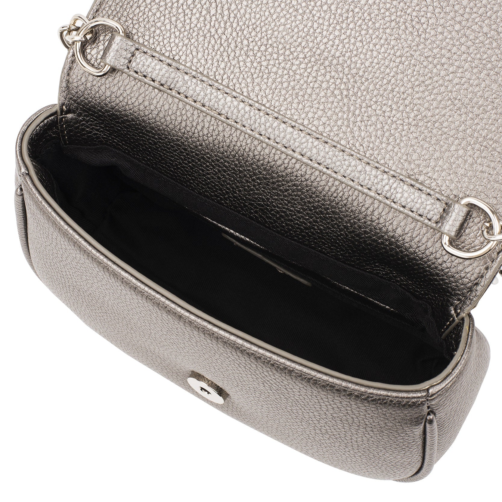 princely-london-betty-satteltasche-dunkelsilber-mit-kette image 4