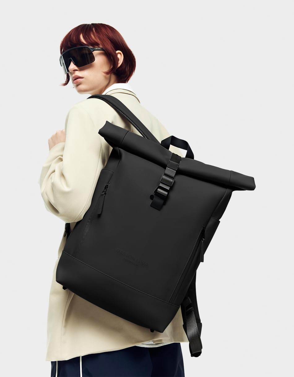 gaston-luga-rullen-13-zoll-rucksack-rolltop-wasserdicht-schwarz image 7