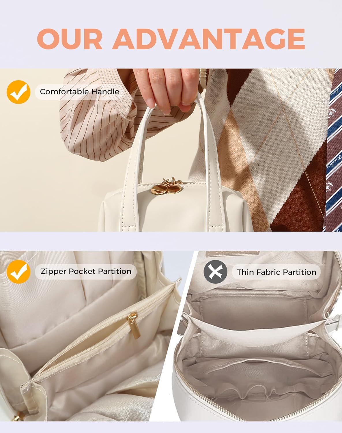 fmeida-makeup-bag-kosmetiktasche-apricot-kunstleder-griff image 3
